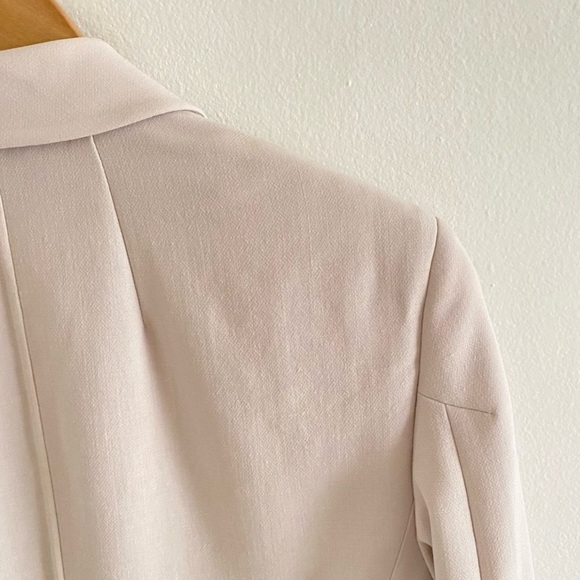 AKRIS Genaro double-breasted wool-blend blazer in clay Sz 4 - Picture 12 of 16